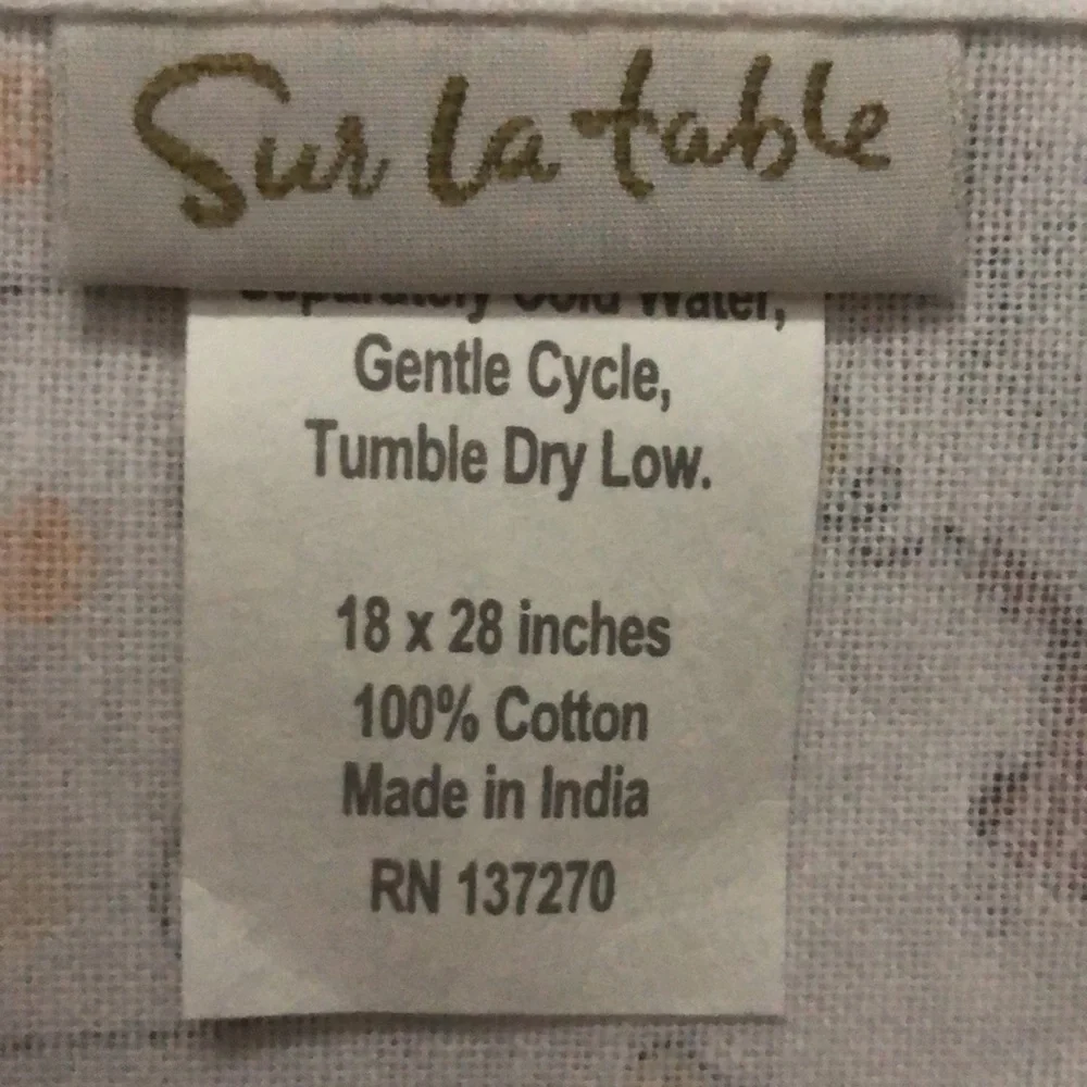 Sur La Table 12 Days of Wine Kitchen Towel